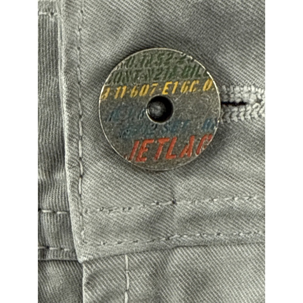 Jet Lag Cargo Shorts Mens Grey Hand Dyed Corduroy Mixed Utility Tailor Made - Picture 4 of 10